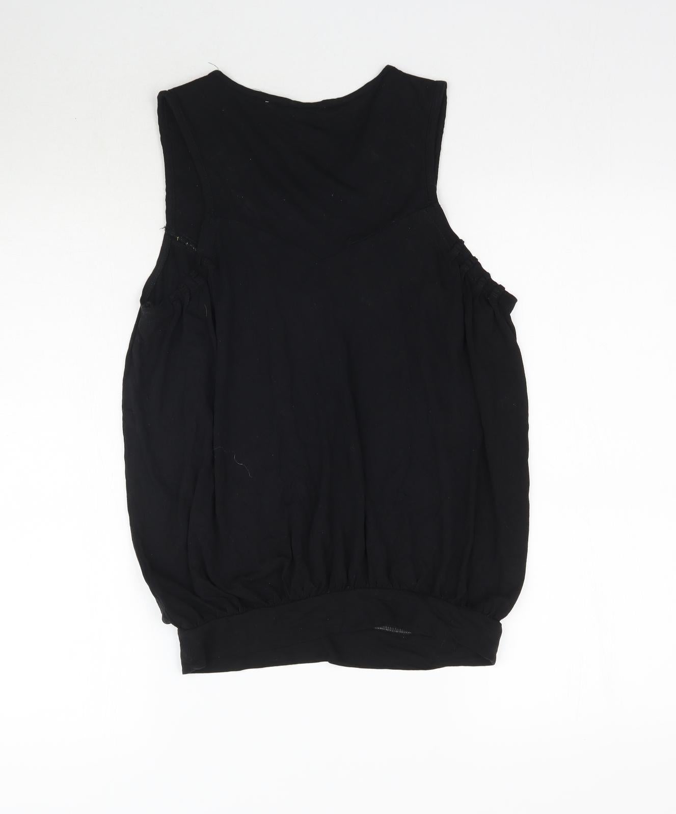 Debenhams Womens Black   Basic Tank Size 8