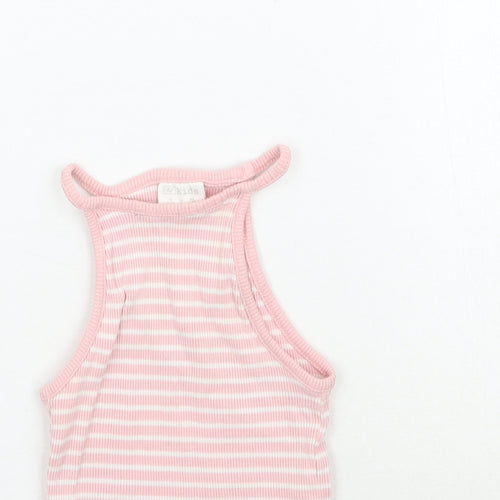 F&F Boys Pink Striped  Basic Tank Size 4-5 Years