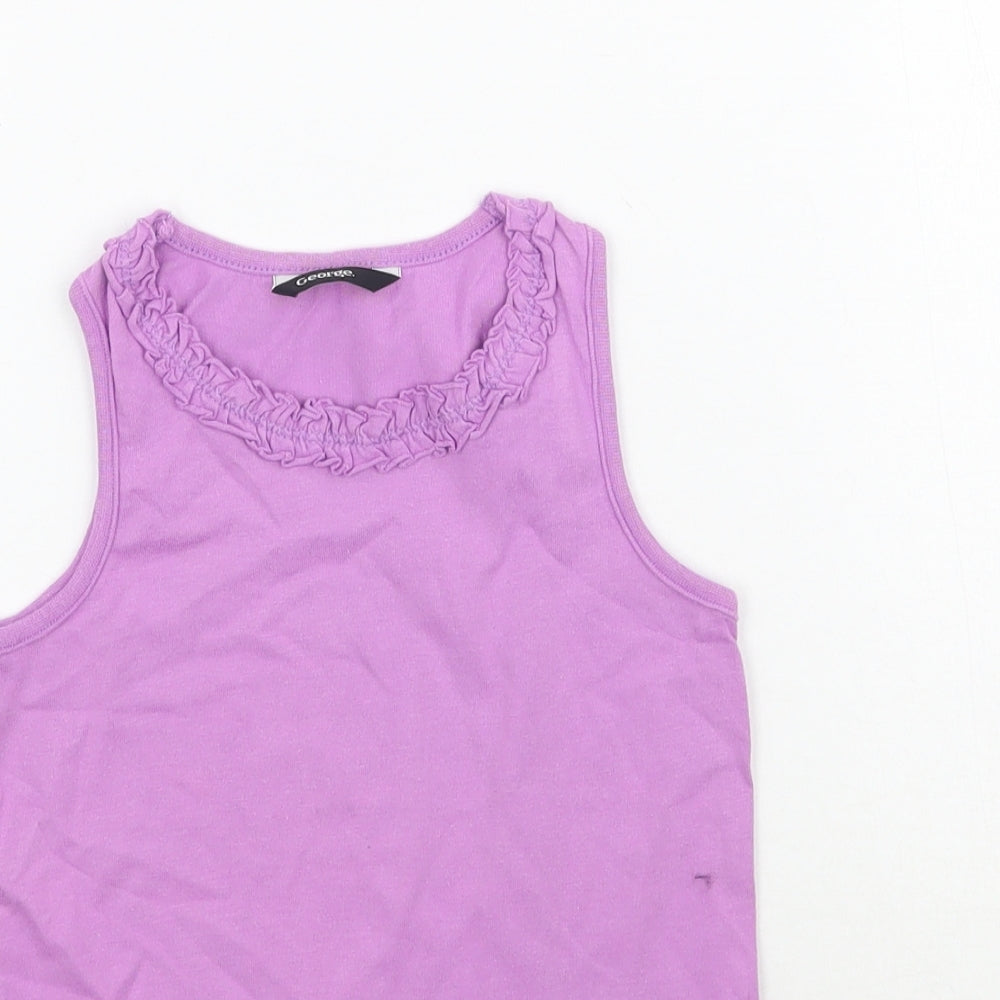 George Girls Purple   Basic Tank Size 4-5 Years