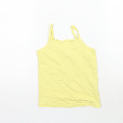 Matalan Girls Yellow   Basic Tank Size 4-5 Years