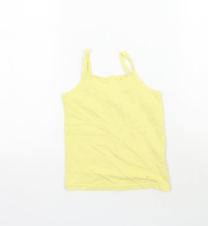 Matalan Girls Yellow Basic Tank Size 4-5 Years