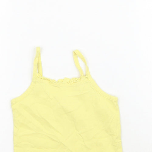 Matalan Girls Yellow   Basic Tank Size 4-5 Years