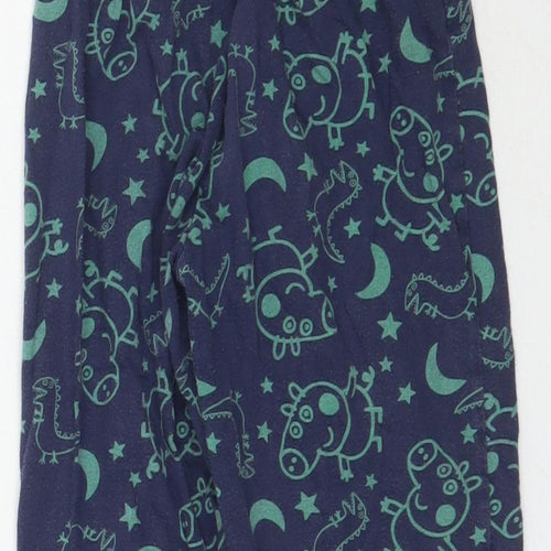 Preworn Baby Blue Solid   Pyjama Pants Size 18-24 Months  - Peppa Pig George Dinosaur