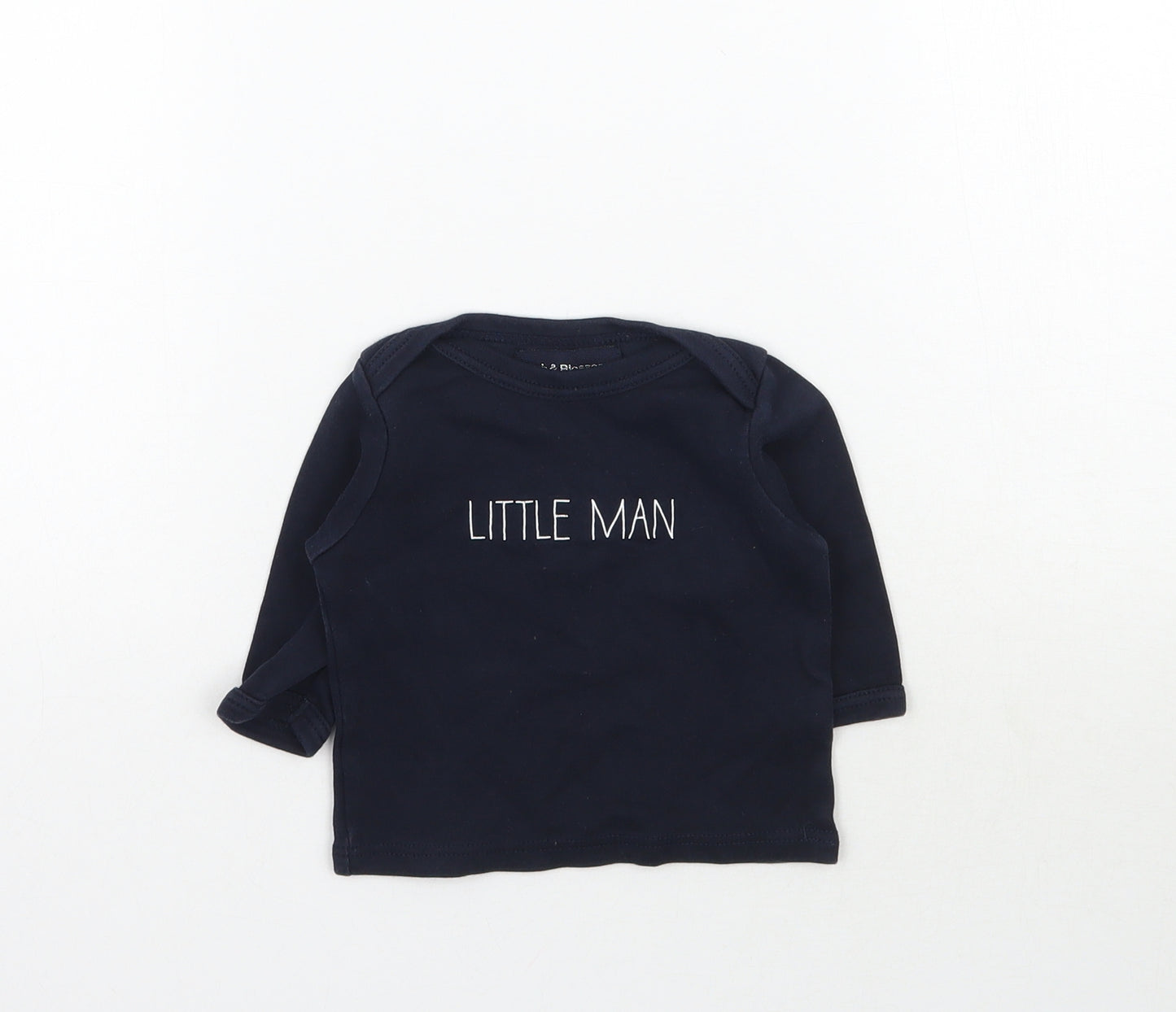 Bob & Blossom Boys Blue   Basic T-Shirt Size 6-9 Months