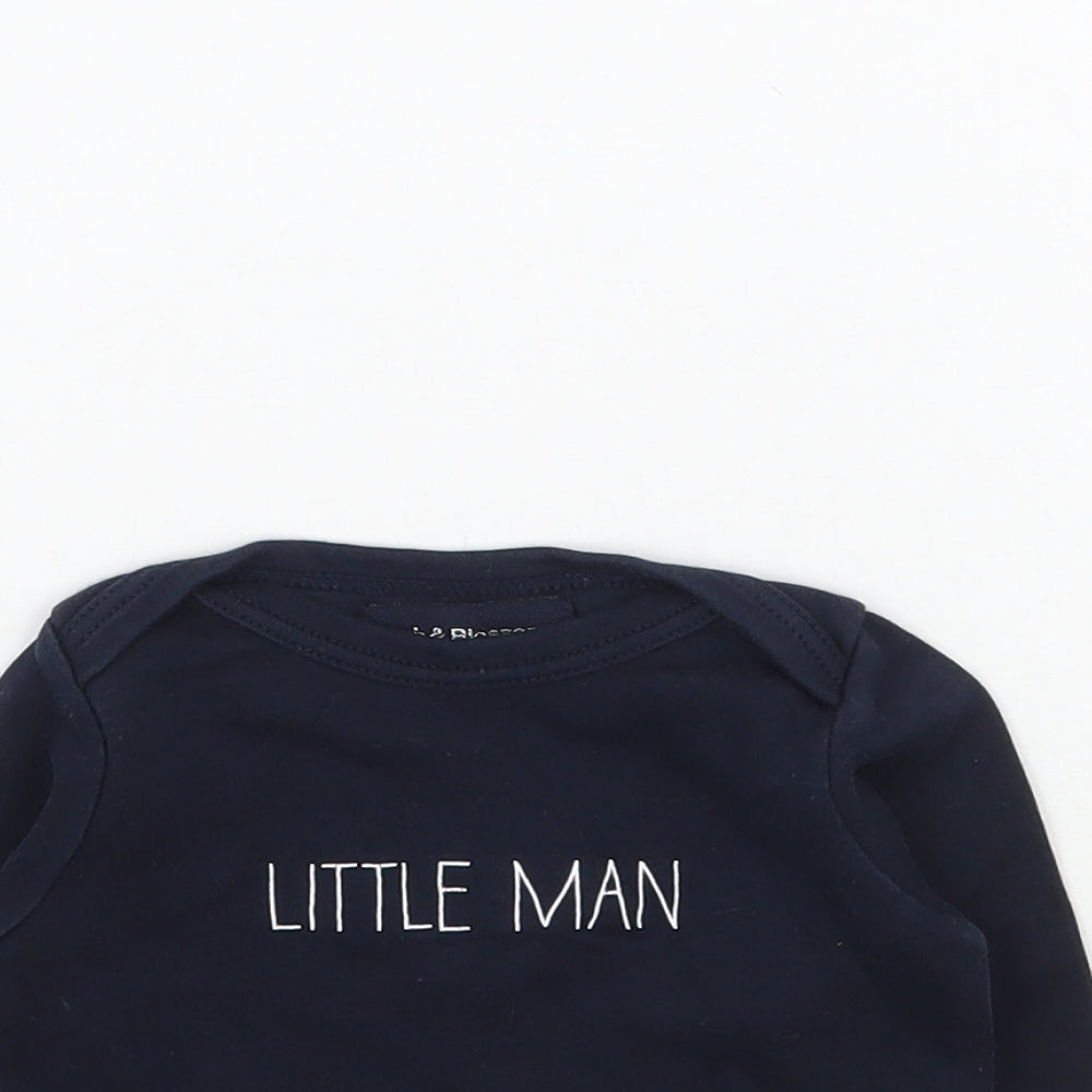 Bob & Blossom Boys Blue   Basic T-Shirt Size 6-9 Months