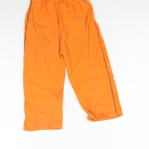 Primark Boys Orange Solid   Pyjama Pants Size 2-3 Years