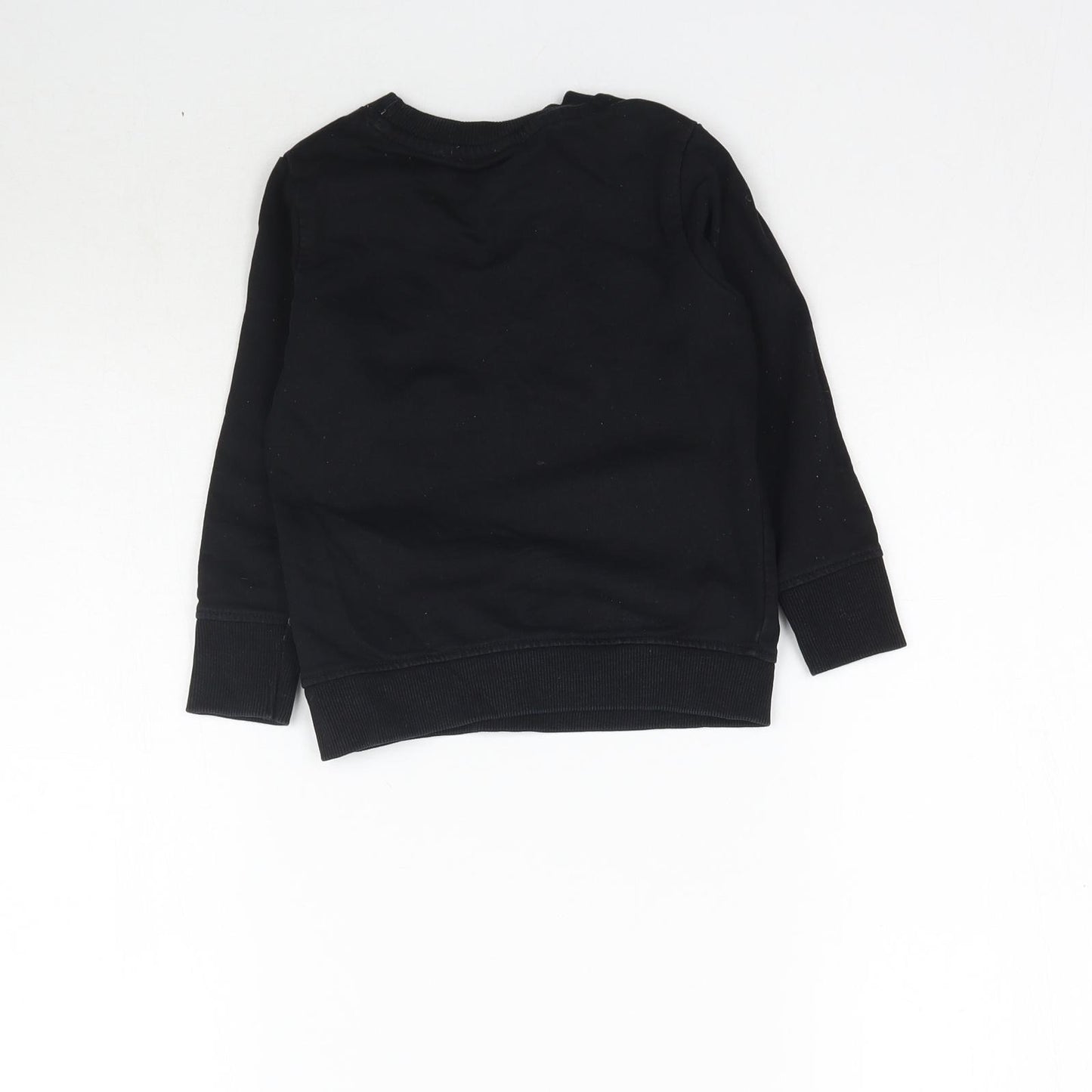 Turtledove london Girls Black   Pullover Sweatshirt Size 2-3 Years  - Be Happy