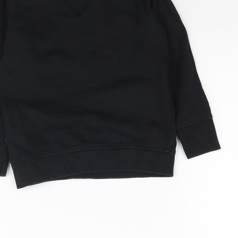 Turtledove london Girls Black   Pullover Sweatshirt Size 2-3 Years  - Be Happy
