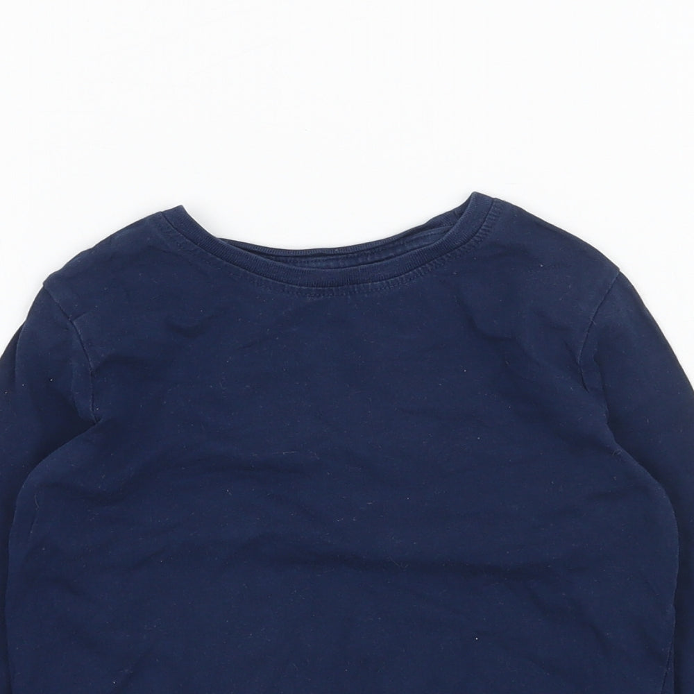 H&M Girls Blue   Basic T-Shirt Size 3-4 Years