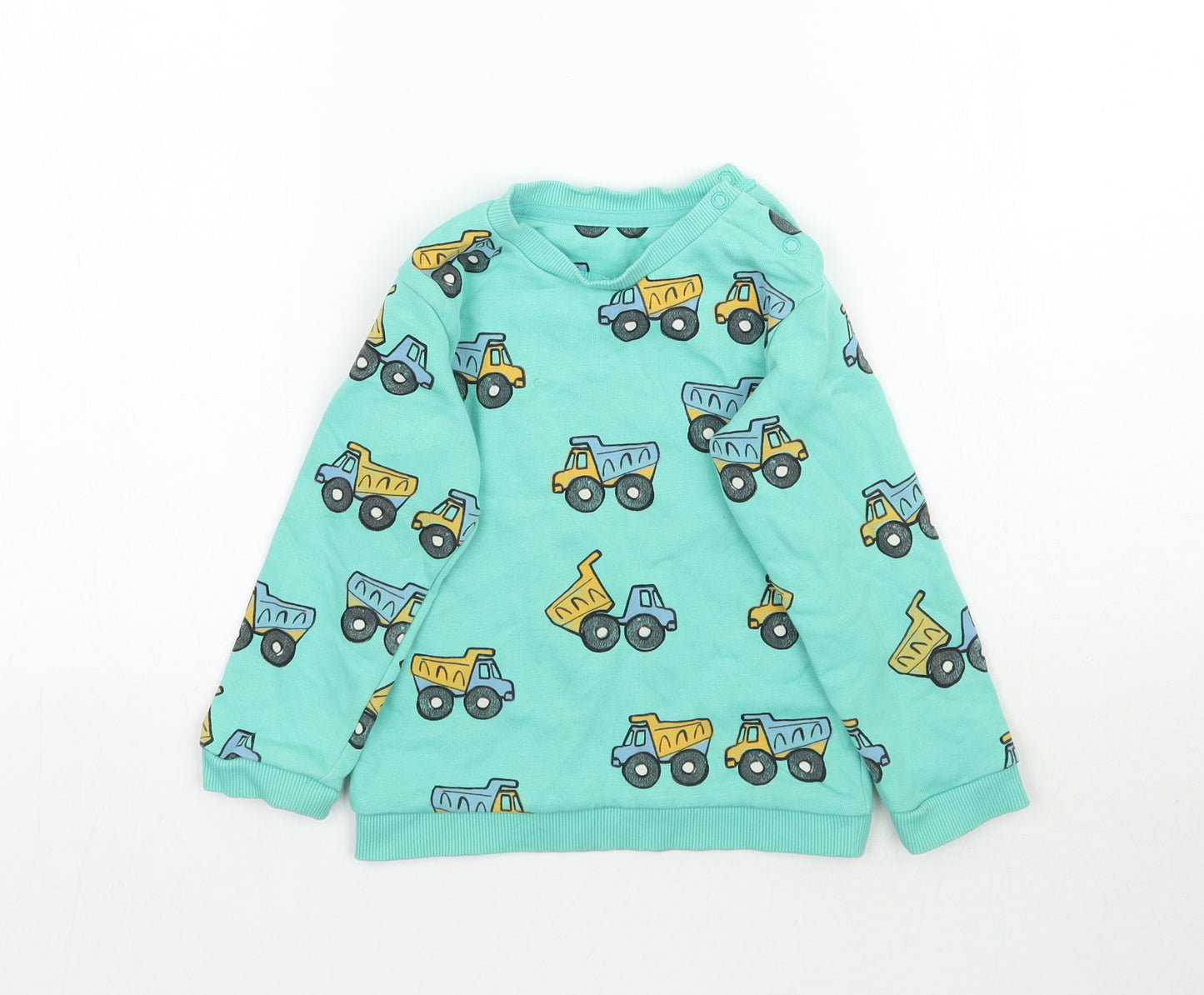 Marks and Spencer Boys Green   Pullover Sweatshirt Size 2-3 Years