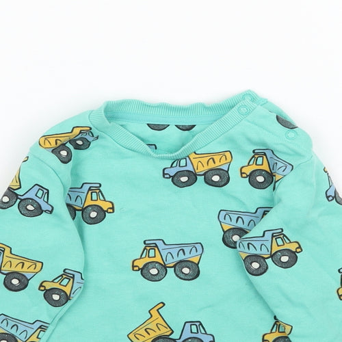 Marks and Spencer Boys Green   Pullover Sweatshirt Size 2-3 Years