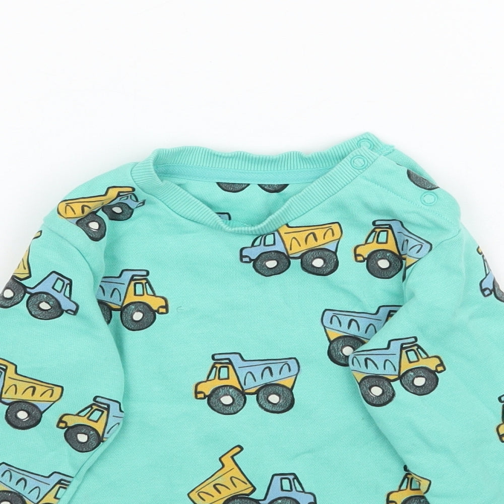 Marks and Spencer Boys Green   Pullover Sweatshirt Size 2-3 Years