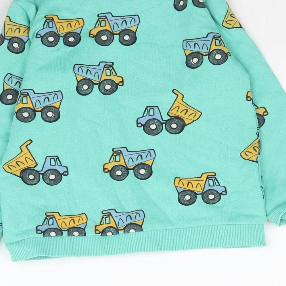 Marks and Spencer Boys Green   Pullover Sweatshirt Size 2-3 Years