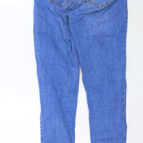 F&F Womens Blue  Denim Skinny Jeans Size 8 L28 in