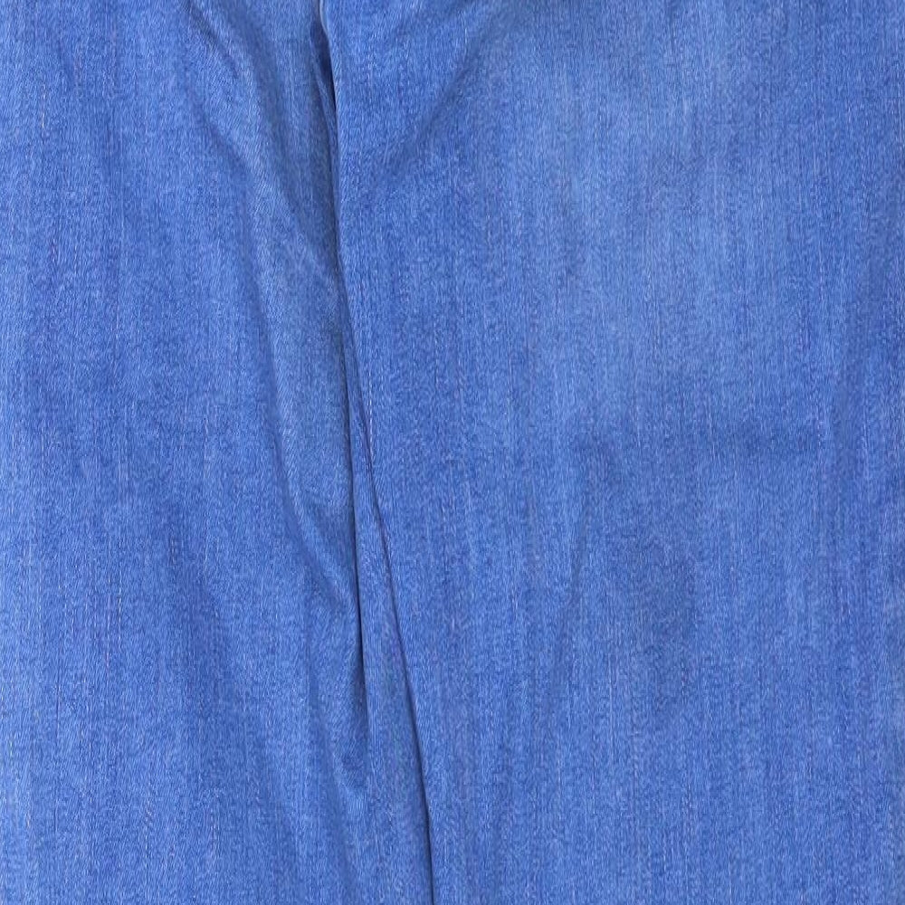 F&F Womens Blue  Denim Skinny Jeans Size 8 L28 in