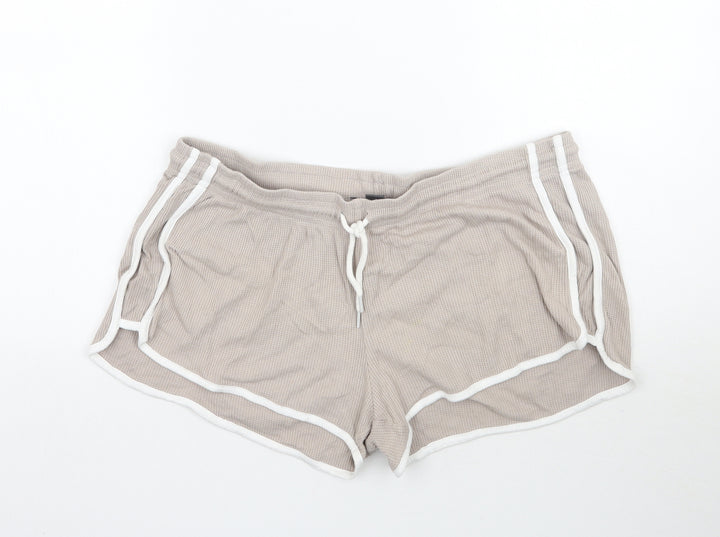 Primark Womens Beige Sweat Shorts Size L