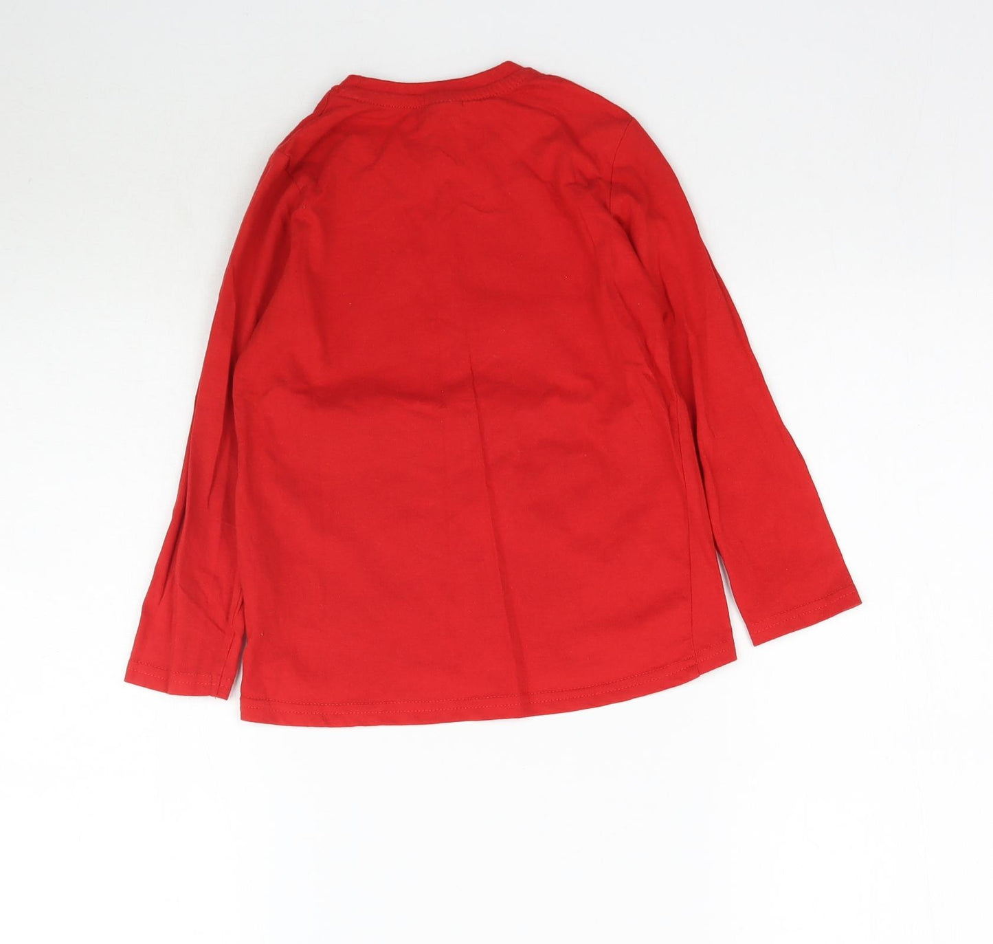 Little Kids Boys Red   Basic T-Shirt Size 6 Years  - Jump