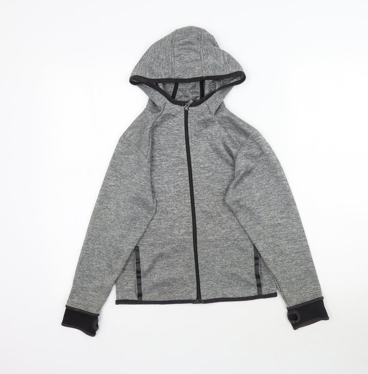 Outlaws Boys Grey Full Zip Hoodie Size 7-8 Years