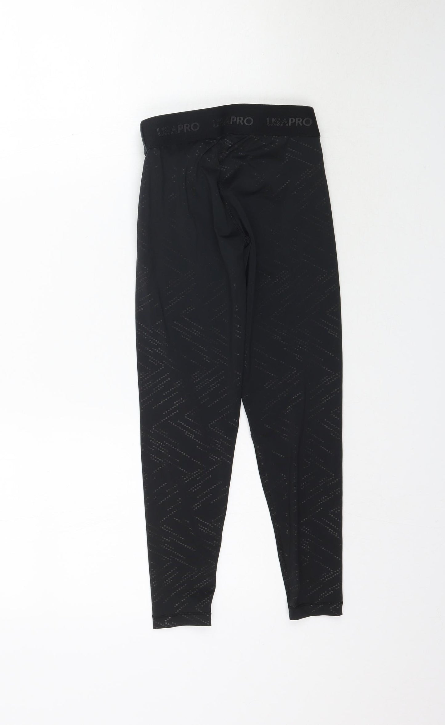 USA Pro Girls Black   Jogger Trousers Size 7-8 Years - Sports leggings