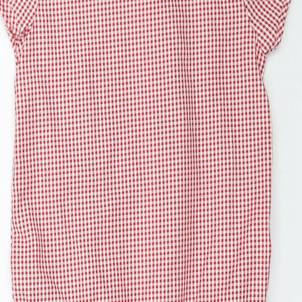 TU Girls Red Plaid  Shift  Size 8 Years  - Gingham School