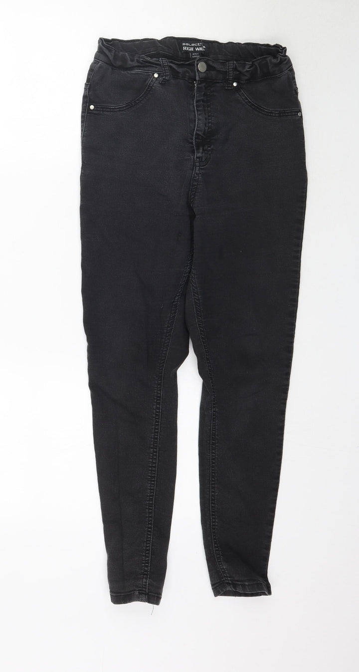 Select Girls Black Denim Skinny Jeans Size 14 Years