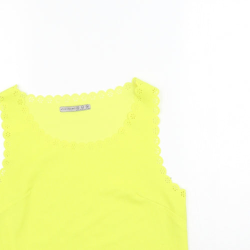 Atmosphere Womens Yellow   Basic Blouse Size 12
