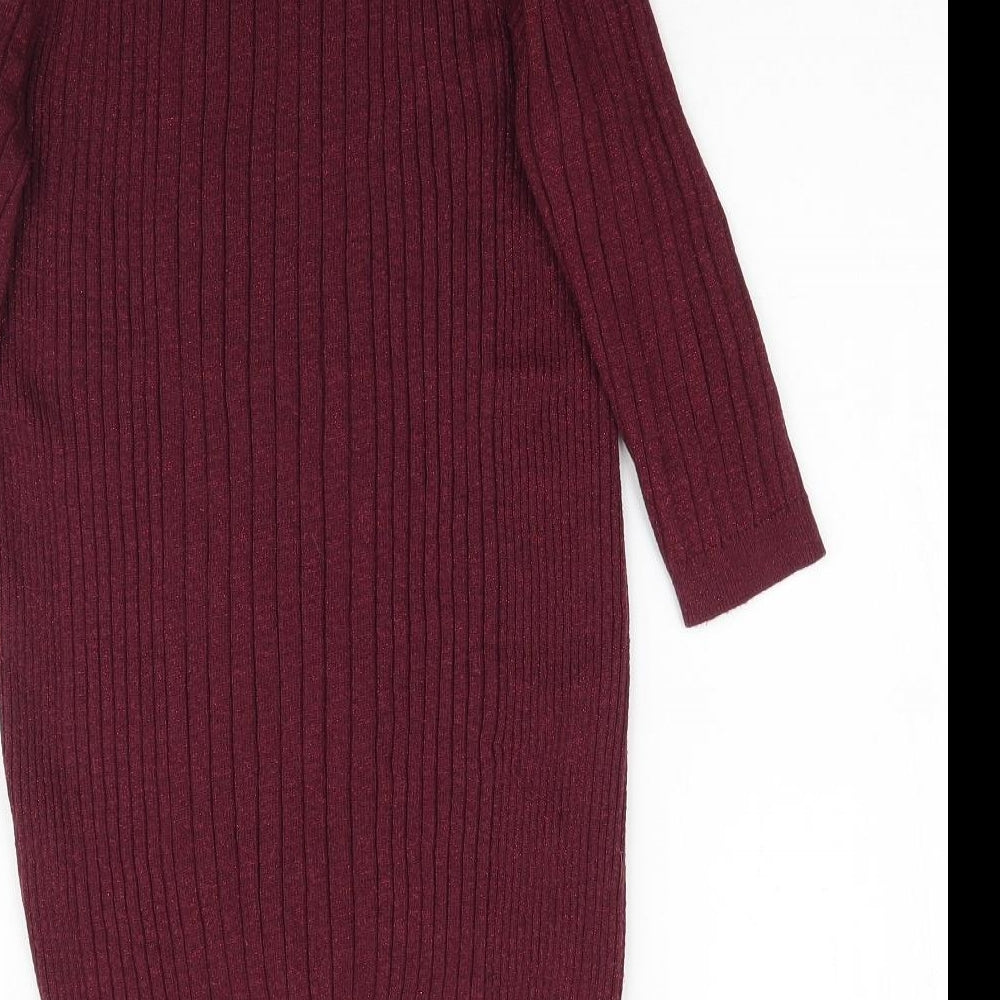 Atmosphere Womens Red  Knit Basic T-Shirt Size 12