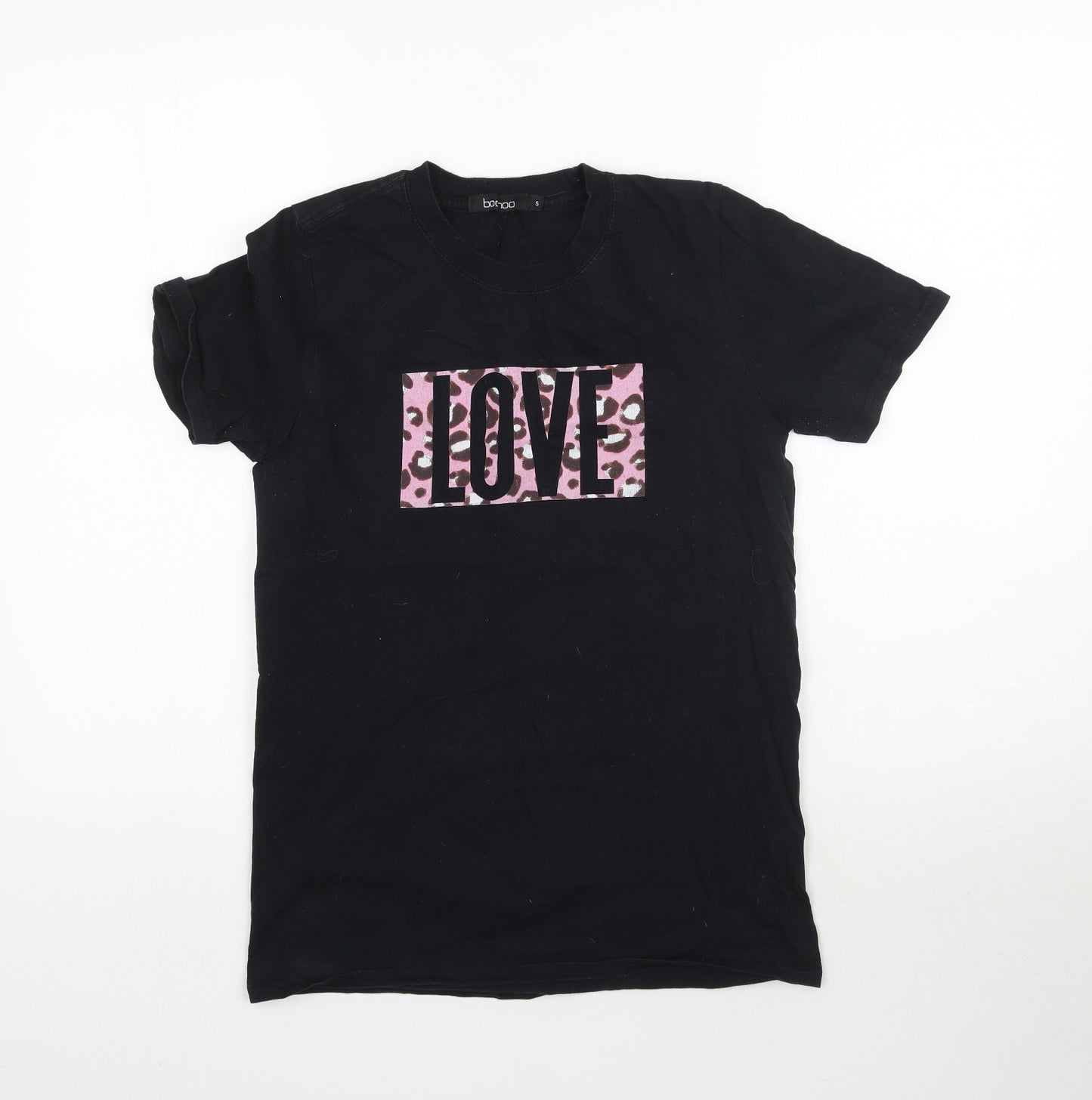 Boohoo Womens Black   Basic T-Shirt Size S  - Love