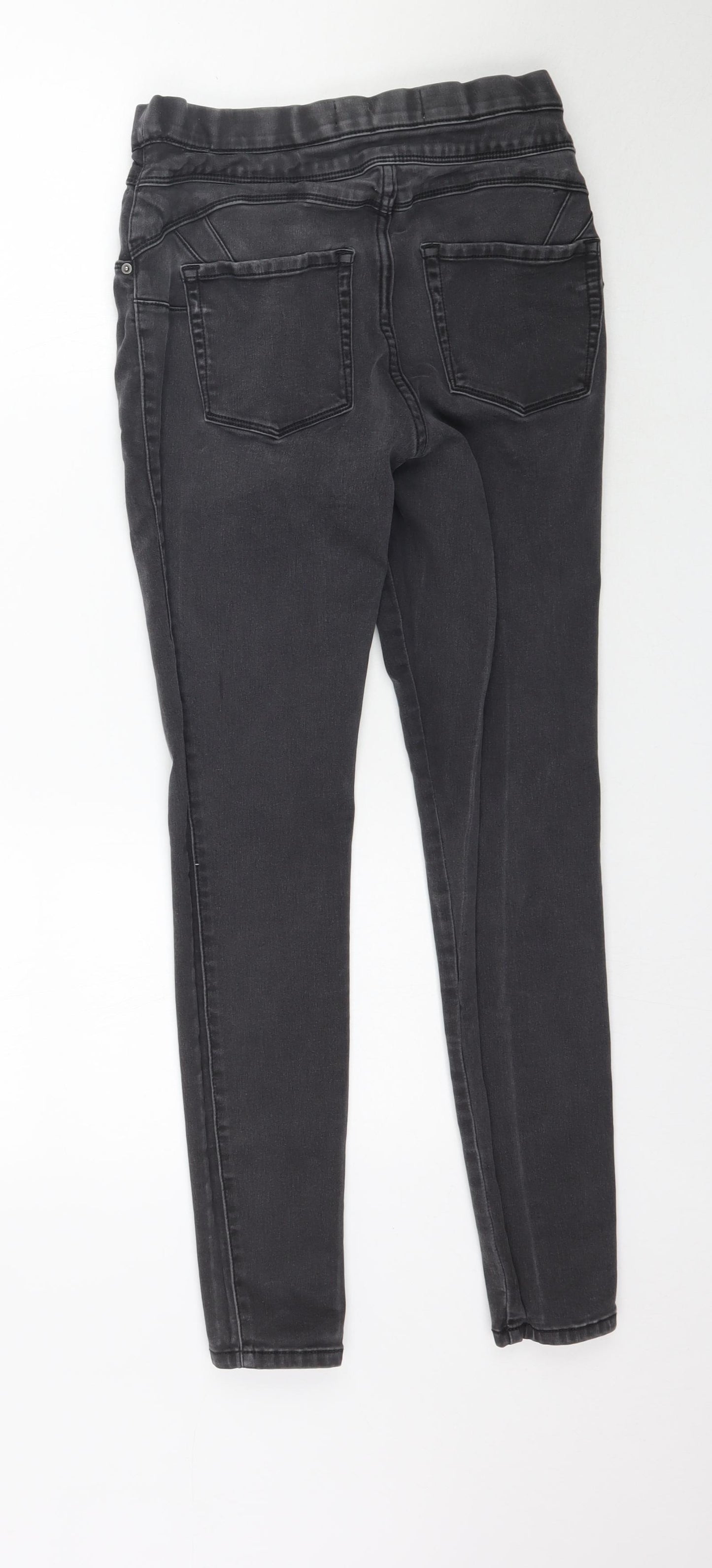 NEXT Womens Grey  Denim Skinny Jeans Size 12 L29 in - Washed black