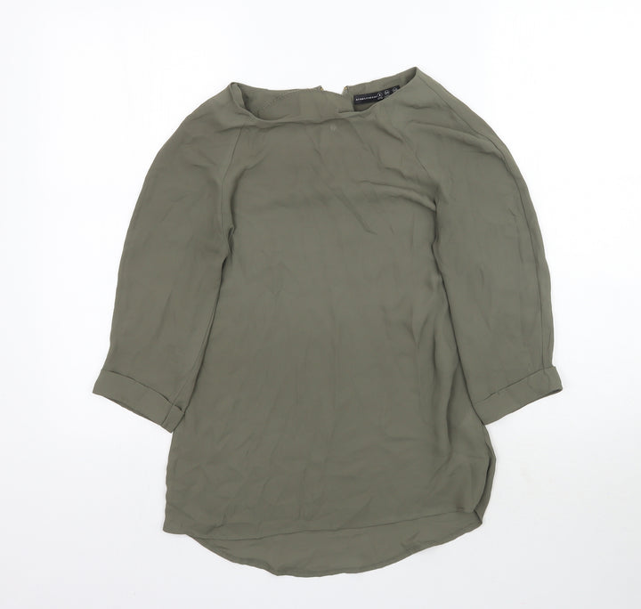 Atmosphere Womens Green   Basic Blouse Size 6