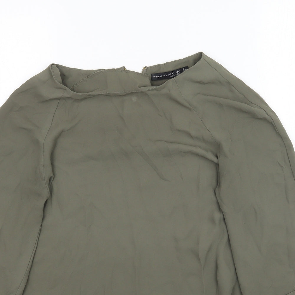 Atmosphere Womens Green   Basic Blouse Size 6