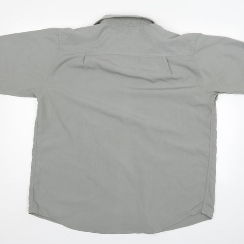 EWM Mens Grey    Button-Up Size L