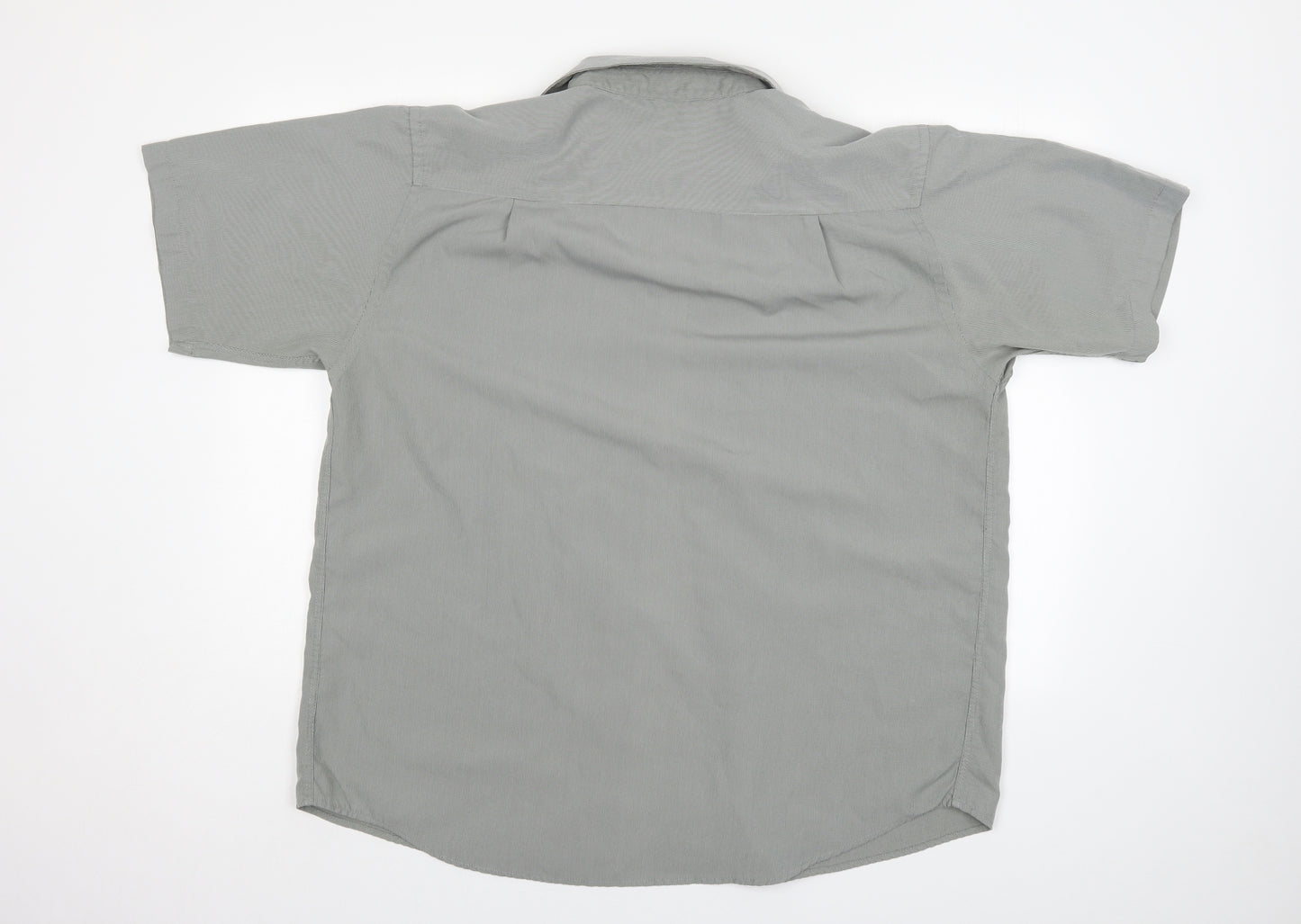 EWM Mens Grey    Button-Up Size L