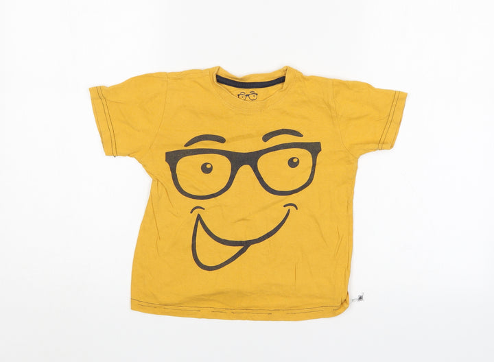 Rebel Boys Gold Basic T-Shirt Size 3-4 Years