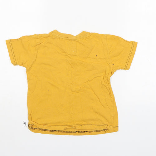 Rebel Boys Gold   Basic T-Shirt Size 3-4 Years