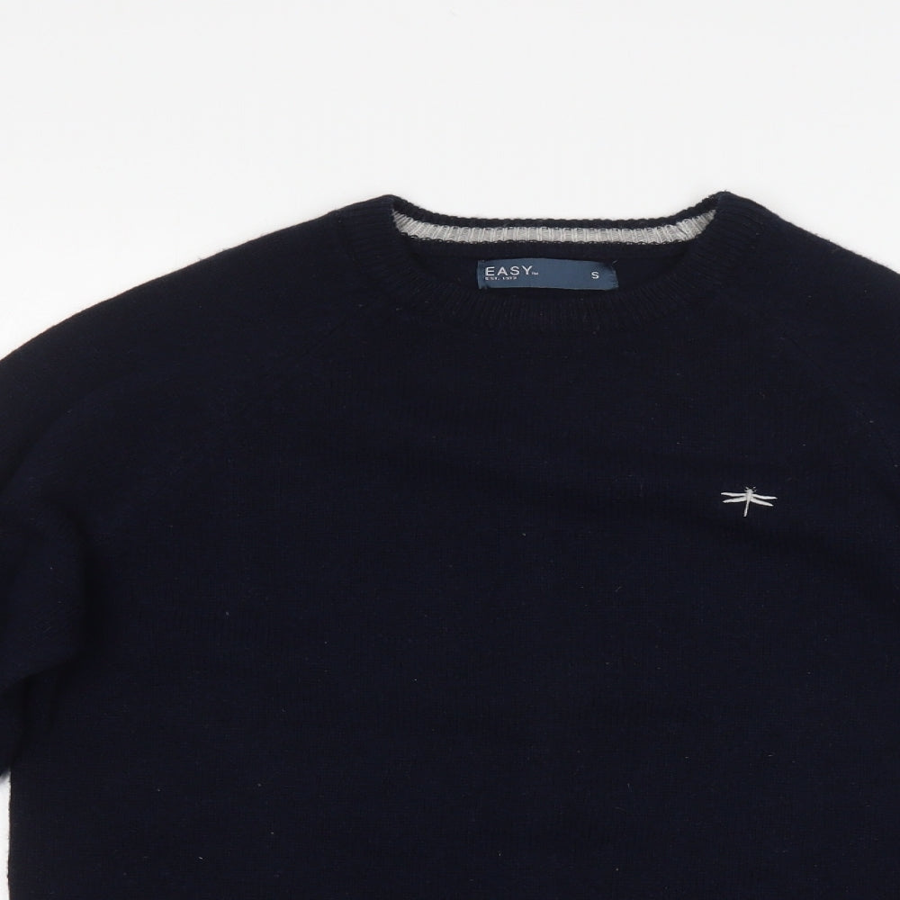 Easy Mens Blue   Pullover Jumper Size S