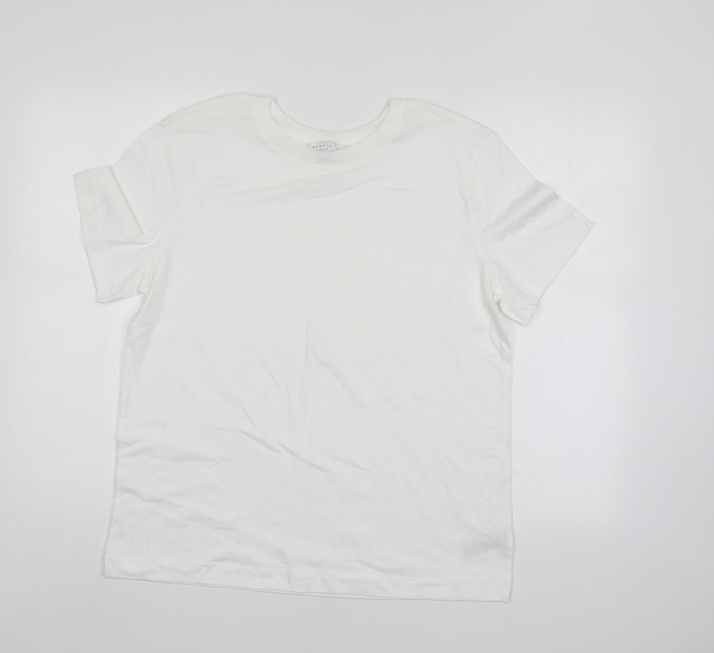 Emma Willis Womens White   Basic T-Shirt Size 14