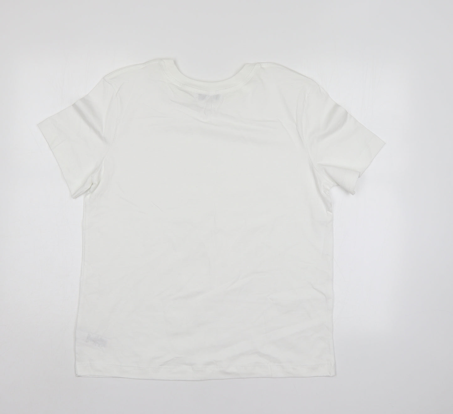 Emma Willis Womens White   Basic T-Shirt Size 14