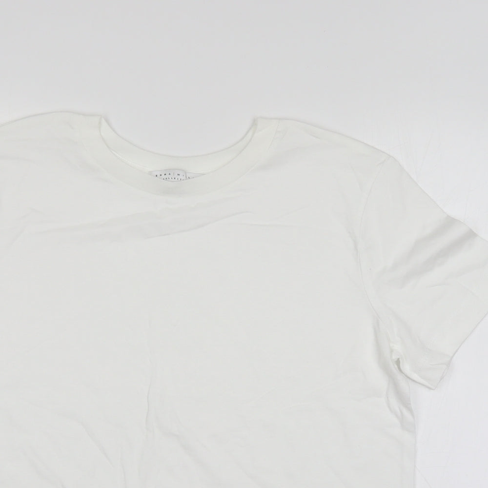 Emma Willis Womens White   Basic T-Shirt Size 14