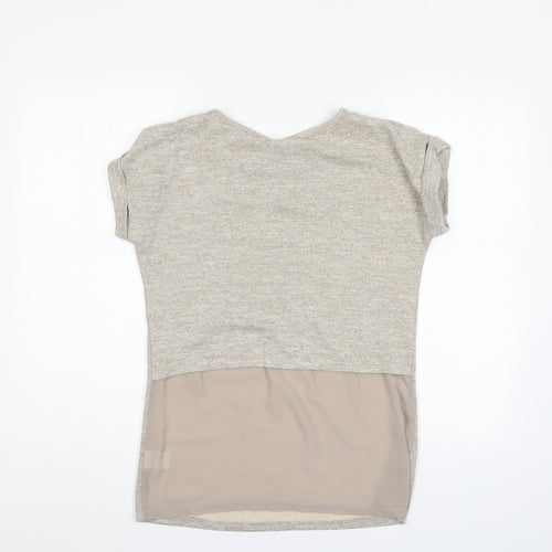 IZABEL Womens Ivory   Jersey Blouse Size 8