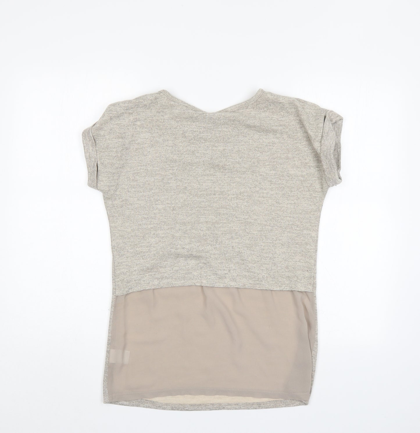IZABEL Womens Ivory   Jersey Blouse Size 8