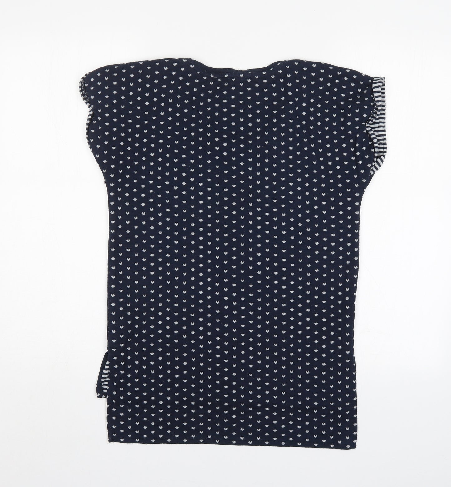 Oasis Womens Blue Polka Dot  Tunic T-Shirt Size XS
