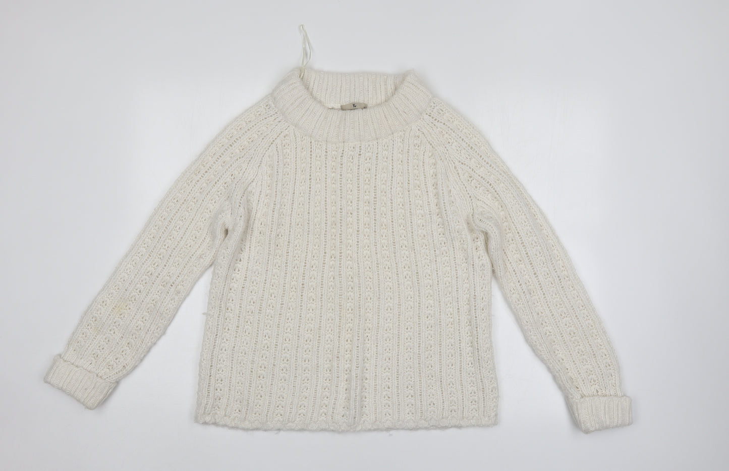 TU Womens White   Pullover Jumper Size 12