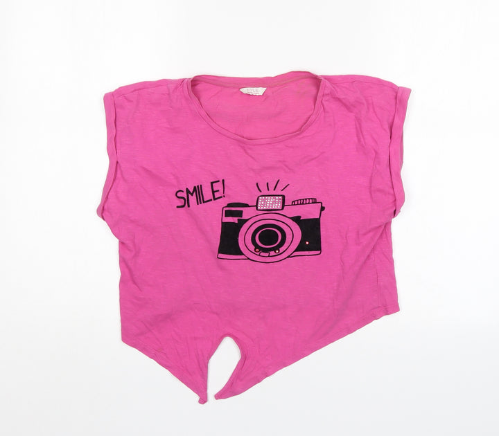 Kylie Girls Pink Wrap T-Shirt Size 13 Years