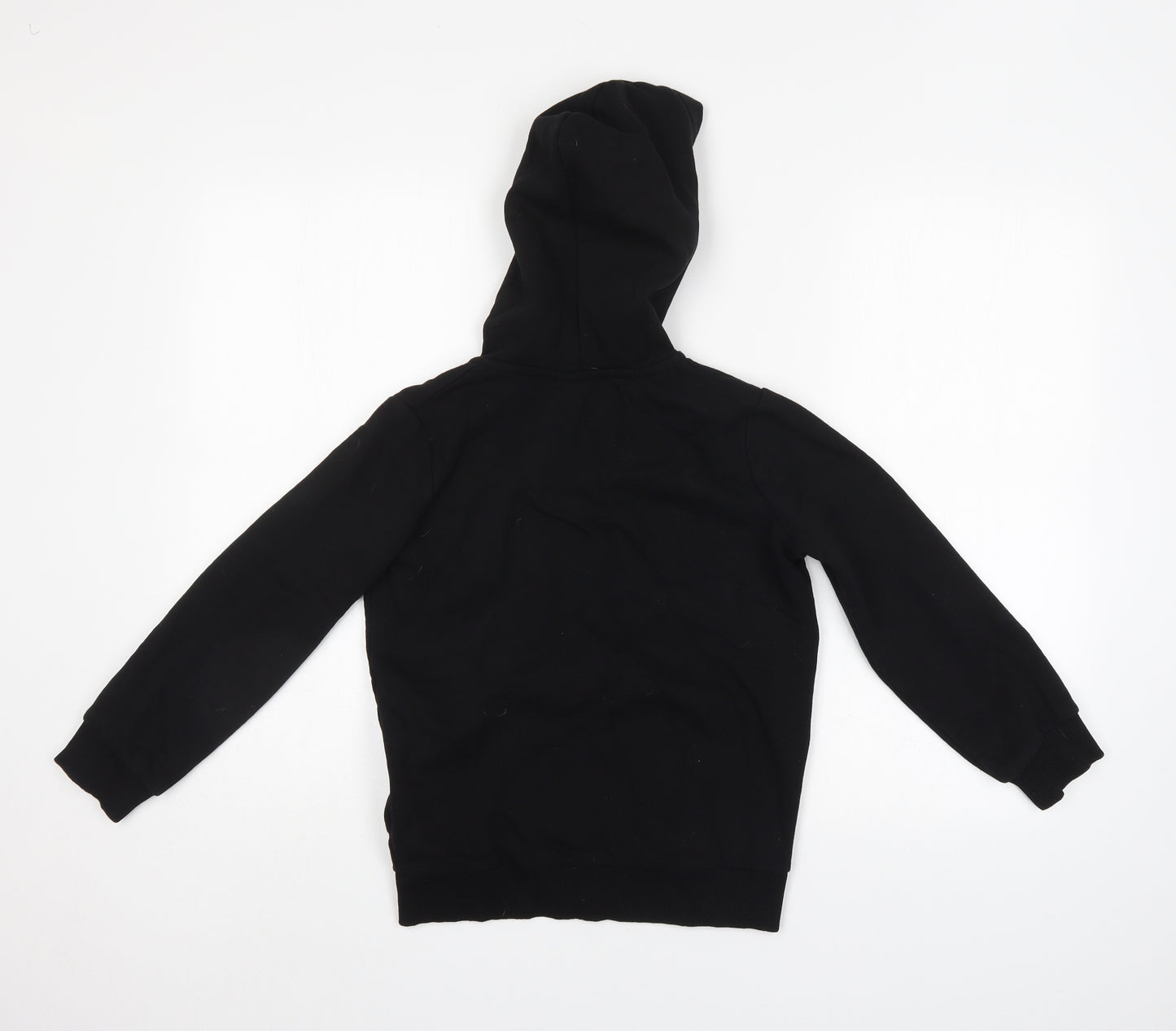 Hype Girls Black   Full Zip Hoodie Size 9-10 Years