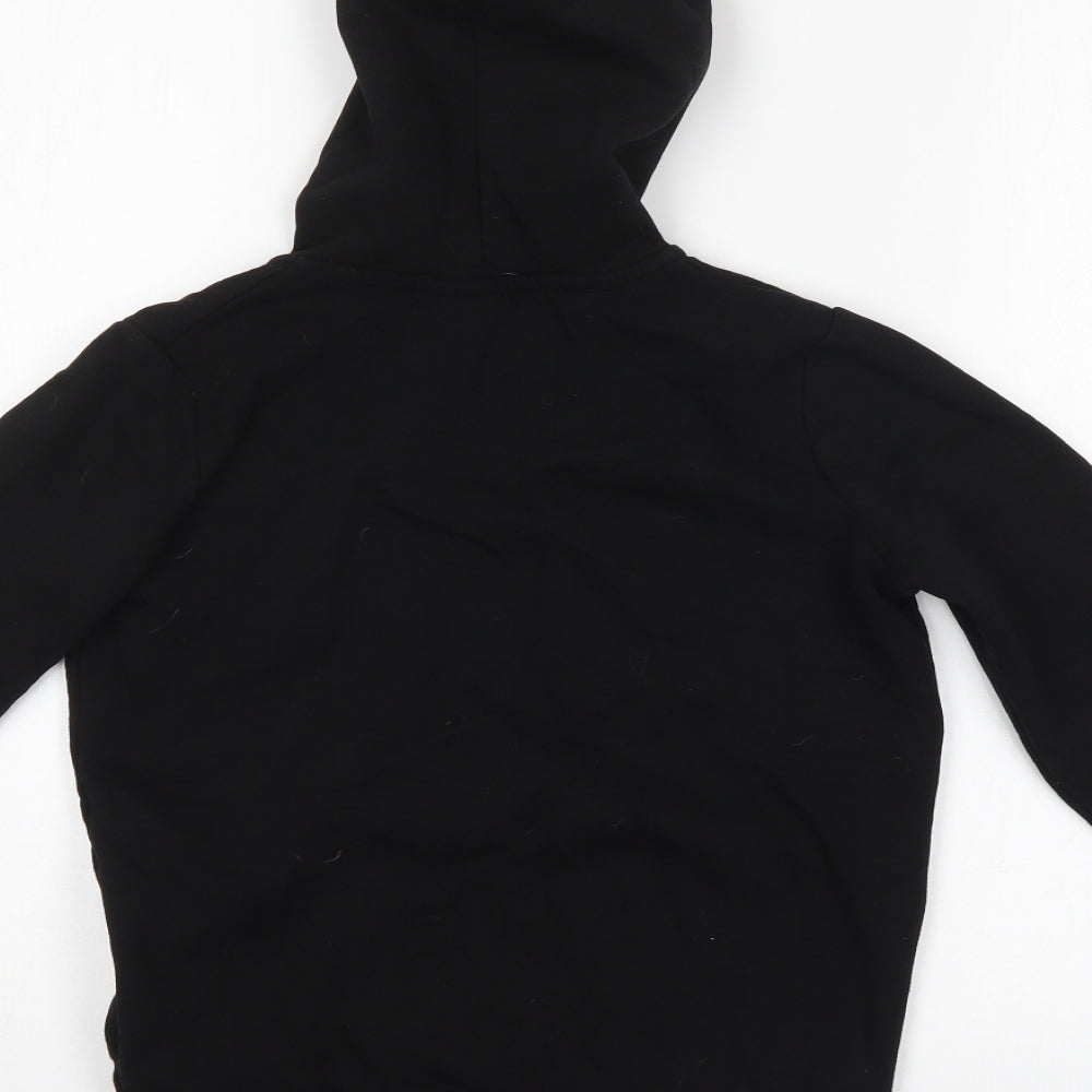 Hype Girls Black   Full Zip Hoodie Size 9-10 Years