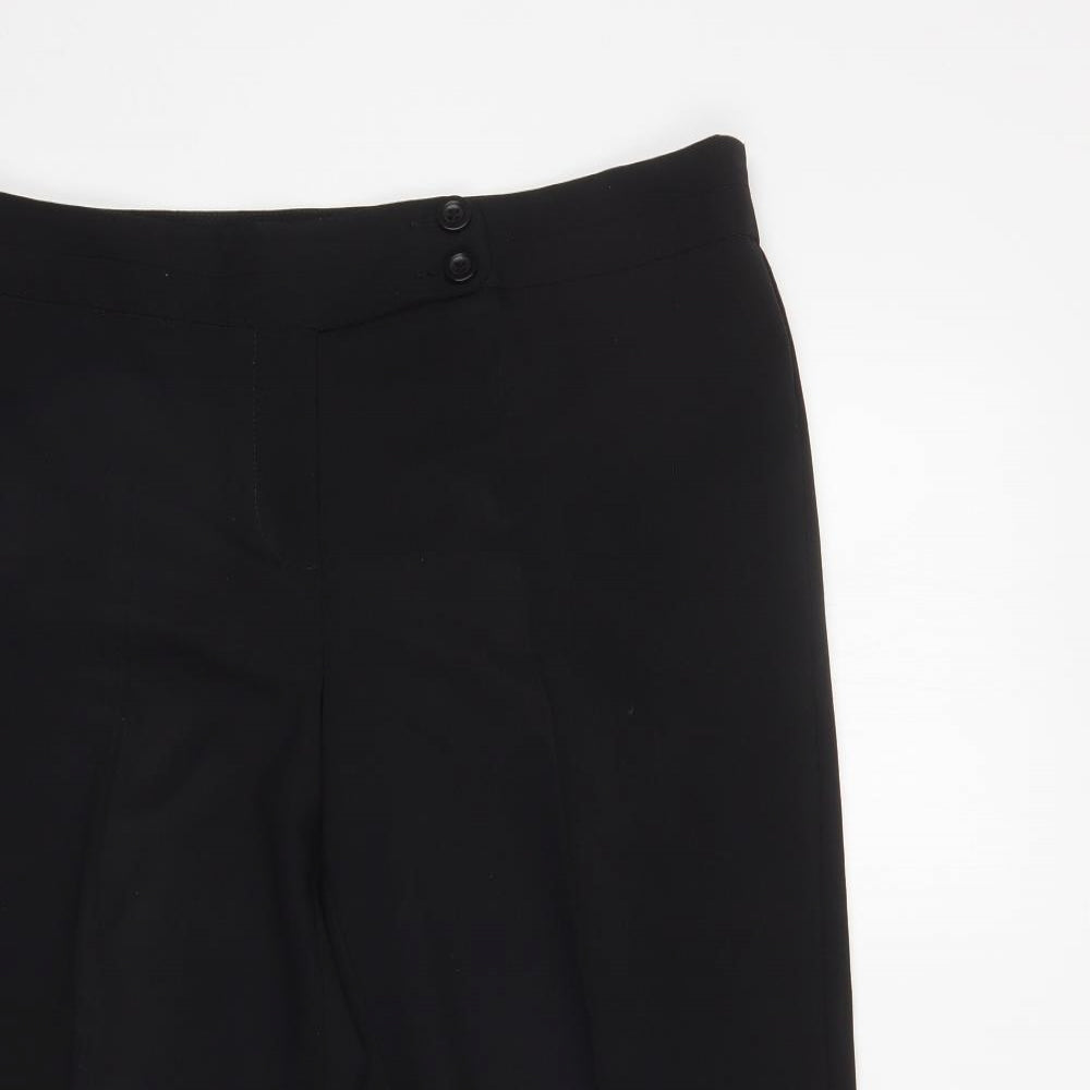 George Womens Black   Cropped Trousers Size 14 L20 in
