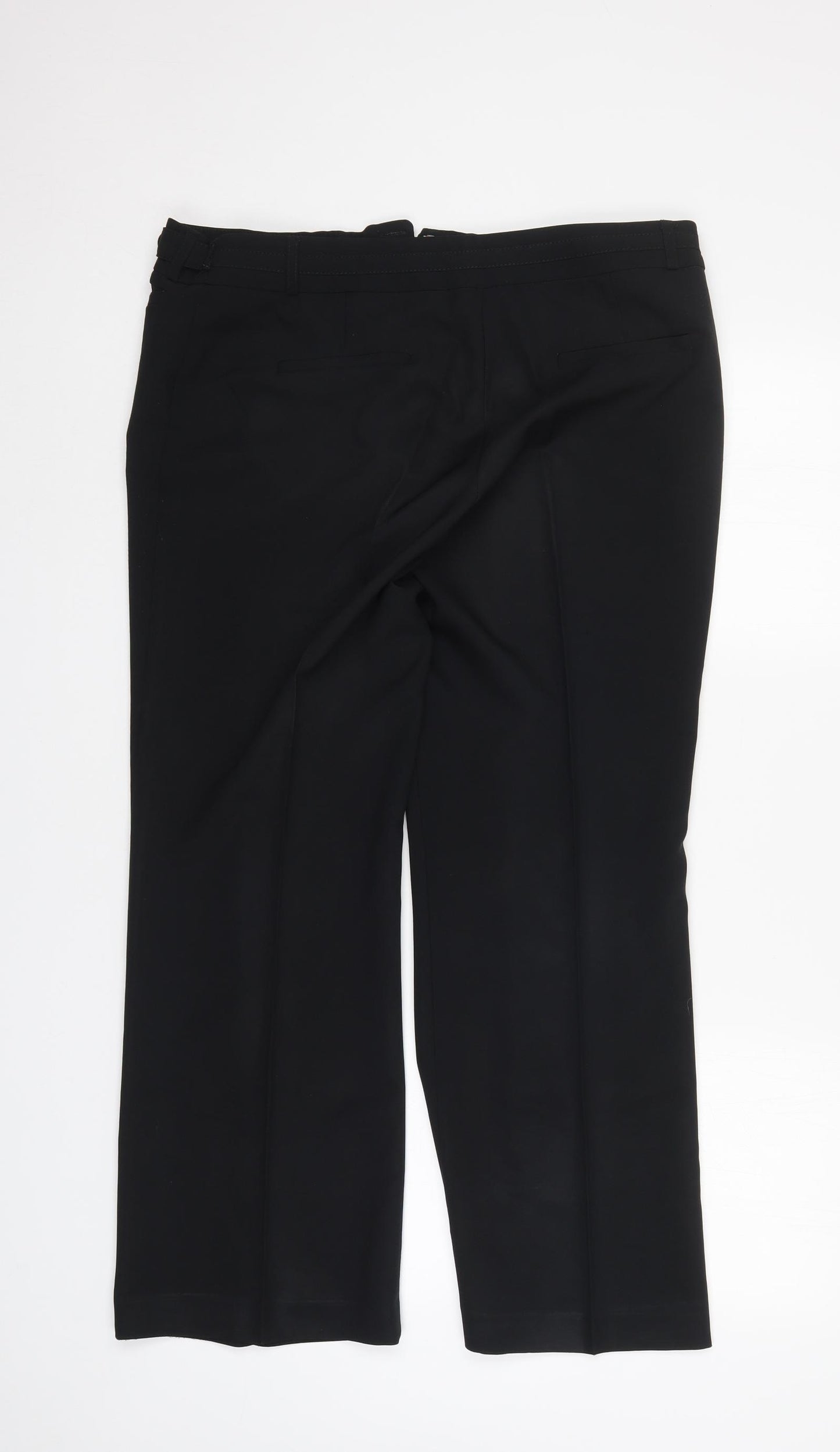 Dunnes Womens Black   Trousers  Size 14 L28 in
