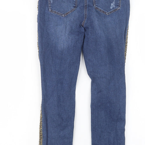 Papaya Womens Blue  Denim Straight Jeans Size 12 L25 in