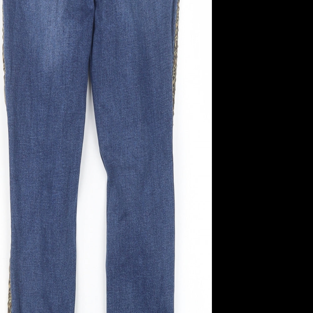 Papaya Womens Blue  Denim Straight Jeans Size 12 L25 in